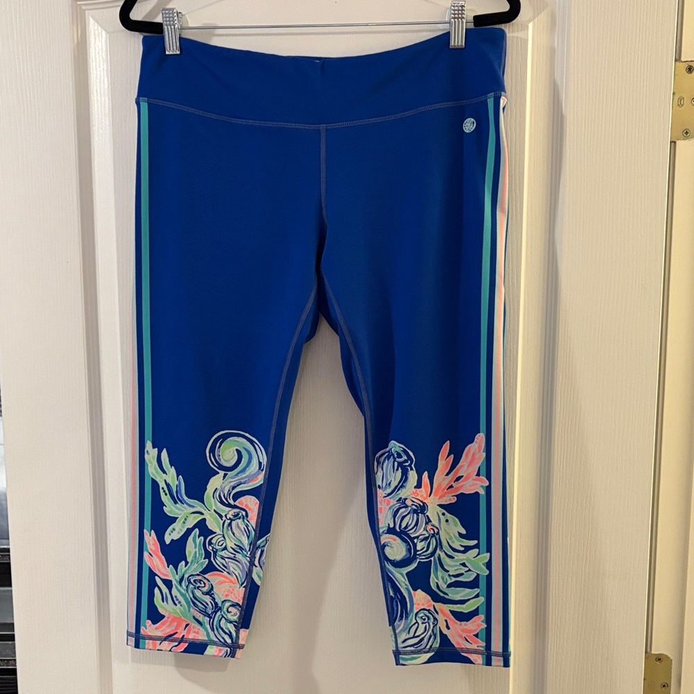 Lilly Pulitzer Blue and Aqua Leggings